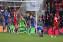 Shaq Forde fires his first goal and Orient's equaliser against United