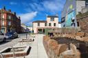 The new 'pocket park' in Maryport