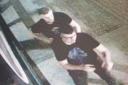 An image issued following the attack, with Shaun Brown on the left of the two brothers