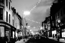 Christmas shoppers on Lowther Street in Whitehaven during December