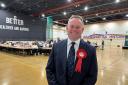 Labour's David Allen at the count in Whitehaven.