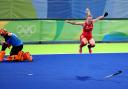 Hollie Pearne-Webb scored the penalty shootout winner in the gold medal match at Rio 2016 (Owen Humphreys/PA)