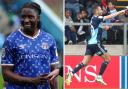 Can Joshua Kayode, left, help Carlisle sign off with a win - or will Luke Leahy and Wycombe, left, do the double over the Blues?