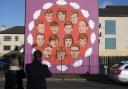 A mural on the side of a house of the people who died during Bloody Sunday (Brian Lawless/PA)