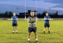 LEADERS: From left to right, Stevie Scholey, Jamie Doran and Dec O’Donnell at Workington Town	 Picture: Gary McKeating