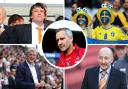 Experiences: Keith Millen, centre, worked under Karl Oyston, top left, and Ian Holloway, bottom right, at Blackpool. He went on to manage in Sweden, top right, after a recommendation from Roy Hodgson, bottom left (photos: PA)