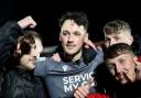 James Trafford is mobbed by Bolton fans after their semi-final victory
