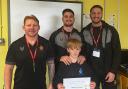 Alex Bishop, Lachlan Lanskey and Lucas Castle, have been inspiring pupils at West Cumbria Learning Centre
