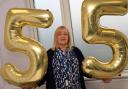 Joan is celebrating 55 years of service