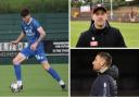 Josh O'Brien, left, is on a work experience loan at Workington after being spotted by Danny Grainger, top right. Bottom right, Blues Under-18 coach Mark Birch says the defender has great potential if he puts the work in