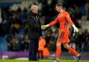 Henderson shakes hands with Roy Hodgson after the Man City game