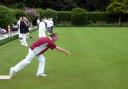 Andrew Baxter of Wigton Park Bowls Club in action at Edenside in 2009