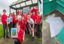 Pupils at Kirkbride Primary School in search of vandals
