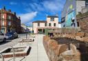 The new 'pocket park' in Maryport