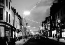 Christmas shoppers on Lowther Street in Whitehaven during December
