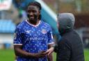 Joshua Kayode - pictured after the previous weekend's game against Blackpool - made himself unavailable for the Wycombe match, Paul Simpson said