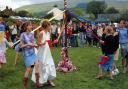 Melmerby villagers turn out on the village green to celebrate May Day
