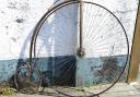 Hand-crafted, restored penny-farthing bicycle