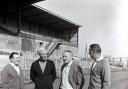 Bill Shankly (second right) at Brunton Park with (from left) Bob Paisley, Dick Young and Joe Fagan