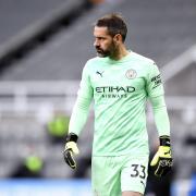 Manchester City goalkeeper Scott Carson appears dejected after Newcastle United's Emil Krafth (not pictured) scores their side's first goal of the game during the Premier League match at St James' Park, Newcastle upon Tyne. Picture date: