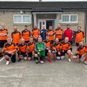 KITTED OUT: Tubby FC in their new strips prvodied by last week's opponents