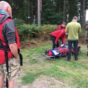 LIFESAVERS: Penrith Mountain Rescue Team attend the scene
