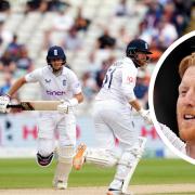 Ben Stokes saw Joe Root and Jonny Bairstow complete a record run-chase against India (photos: PA)