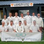 Lanercost 2022 first team. From front row and left to right: Matty Brown, Barney Robson, Jack Mitchelson, Ross Wilson, Douglas Hope, Sam Sykes, Callum Kennedy, Ryan Proud, Jonny Robley (captain), Mike Armstrong, Bill Foster, Paul Cater (scorer).