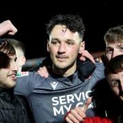 James Trafford is mobbed by Bolton fans after their semi-final victory