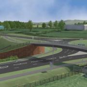 An artist's impression of the Carlisle southern link road