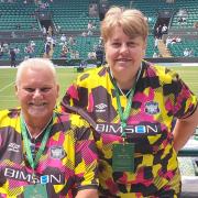 Kenny and Carol Milburn at Wimbledon's Court One