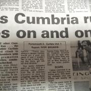 Our headline as Carlisle win at Portsmouth in 1984