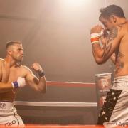 Ollie Lawrence, left, takes on Kearon Thomas in the main event at WBKB in Whitehaven in August