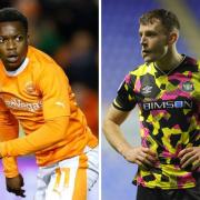 Will former Celtic starlet Karamoko le away Dembele, left, inflict more pain on United - or will Blackpool-born Sam Lavelle lead the Blues to a memorable away result?
