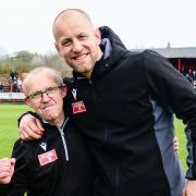 Terry Mitchell, left, has left his role as Danny Grainger's No2 to link up with Darlington