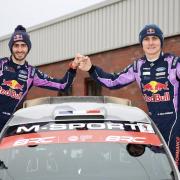 Fourmaux (right) and Coria (left) celebrate winning the BRC opener last year
