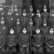 Officers from Barrow's County Borough Police Force shown in 1925