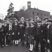 Eden School choric verse speaking team at Carlisle and district music festival in 1981