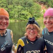 Cumbrian swimmers adventurers, Julia Aglionby, Jenny Prosser, and Kit Hollings