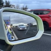 Cumbria Police stop driver on the motorway