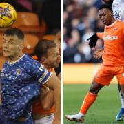 Can Blackpool-born Sam Lavelle, left, have another good day for United - or will Karamoko Dembele, right, inspire the play-off chasing visitors?