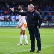 Paul Simpson on the touchline during the Blackpool defeat