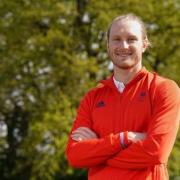 Luke Greenbank pictured at Team GB's squad announcement for the Paris Olympic Games