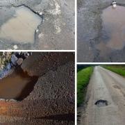 Potholes in north Cumbria