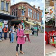 Carlisle pro-Palestine vigil alongside supermarket leafleting
