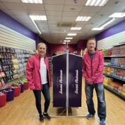 Dave with his wife Kate in the new store