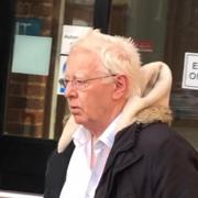 Barrie Bray leaves a previous court hearing