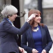 Copeland MP Trudy Harrison, right, with Prime Minister Theresa May