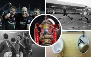 Replay memories against, clockwise from top left, Yeovil, Arsenal, Boreham Wood and Shrewsbury