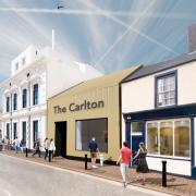 Artist's impression of the refurbished Carlton cinema building, Maryport